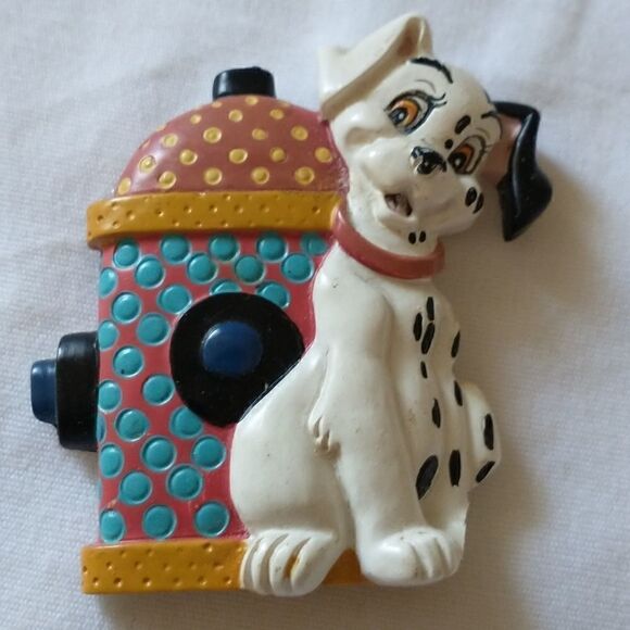 Disney 101 Dalmatians Magnet Puppy Dog Refrigerator Fire Hydrant Animation. Cond - Picture 2 of 10